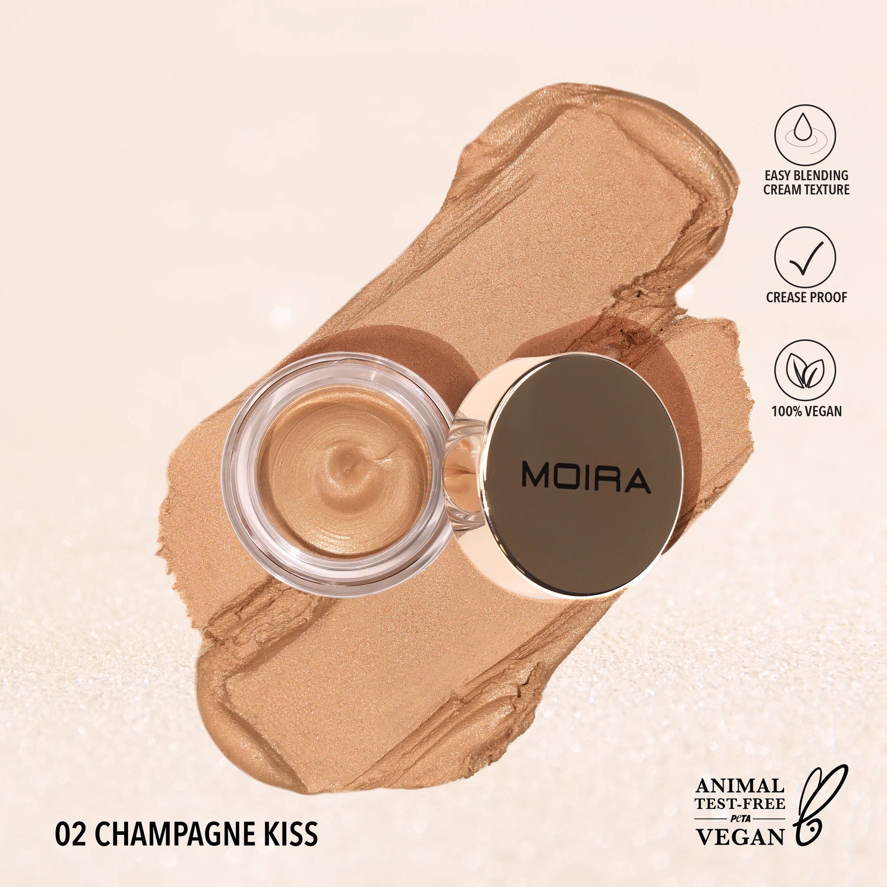 Everlust Shimmer Cream Shadow - Moira Beauty