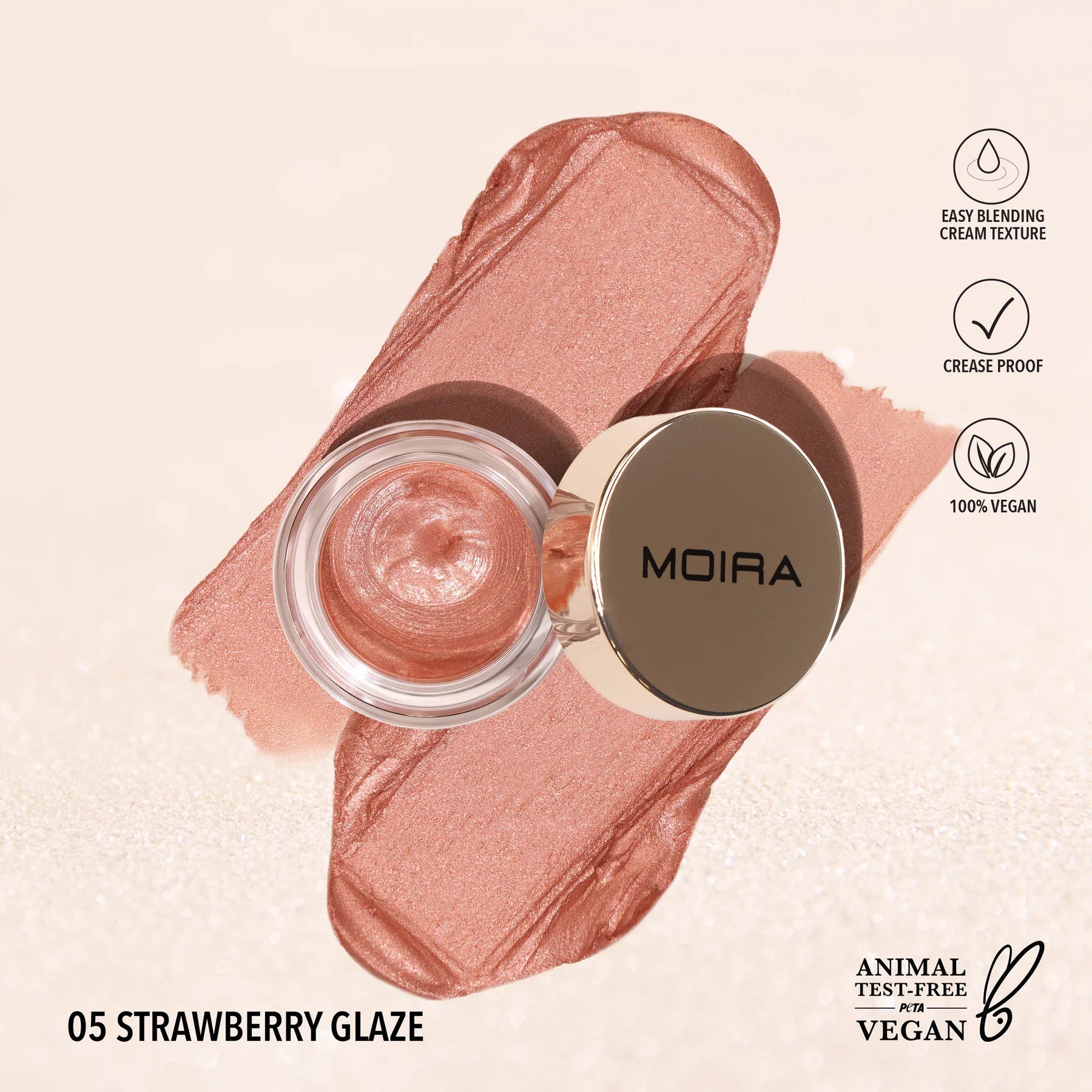 Everlust Shimmer Cream Shadow - Moira Beauty