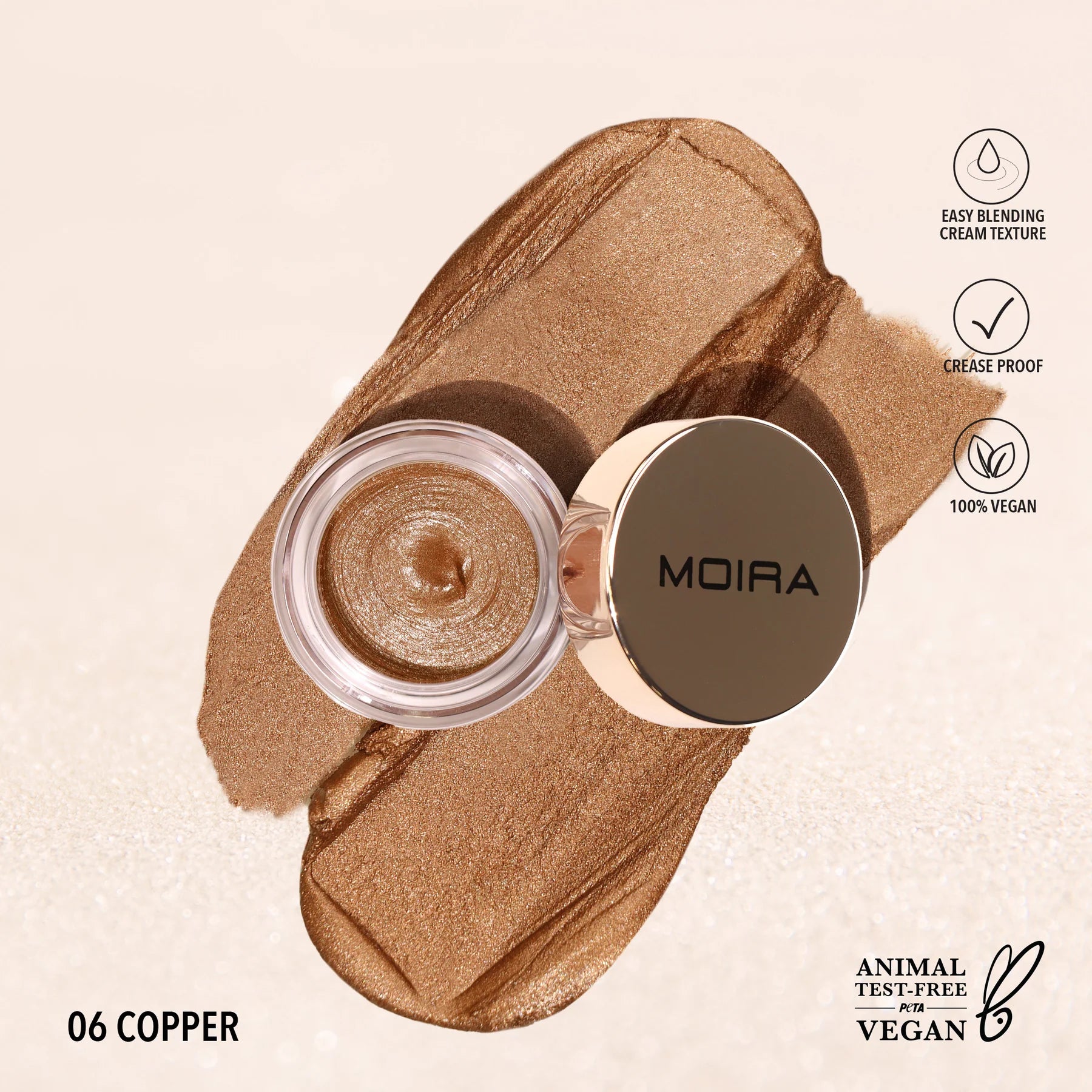 Everlust Shimmer Cream Shadow - Moira Beauty