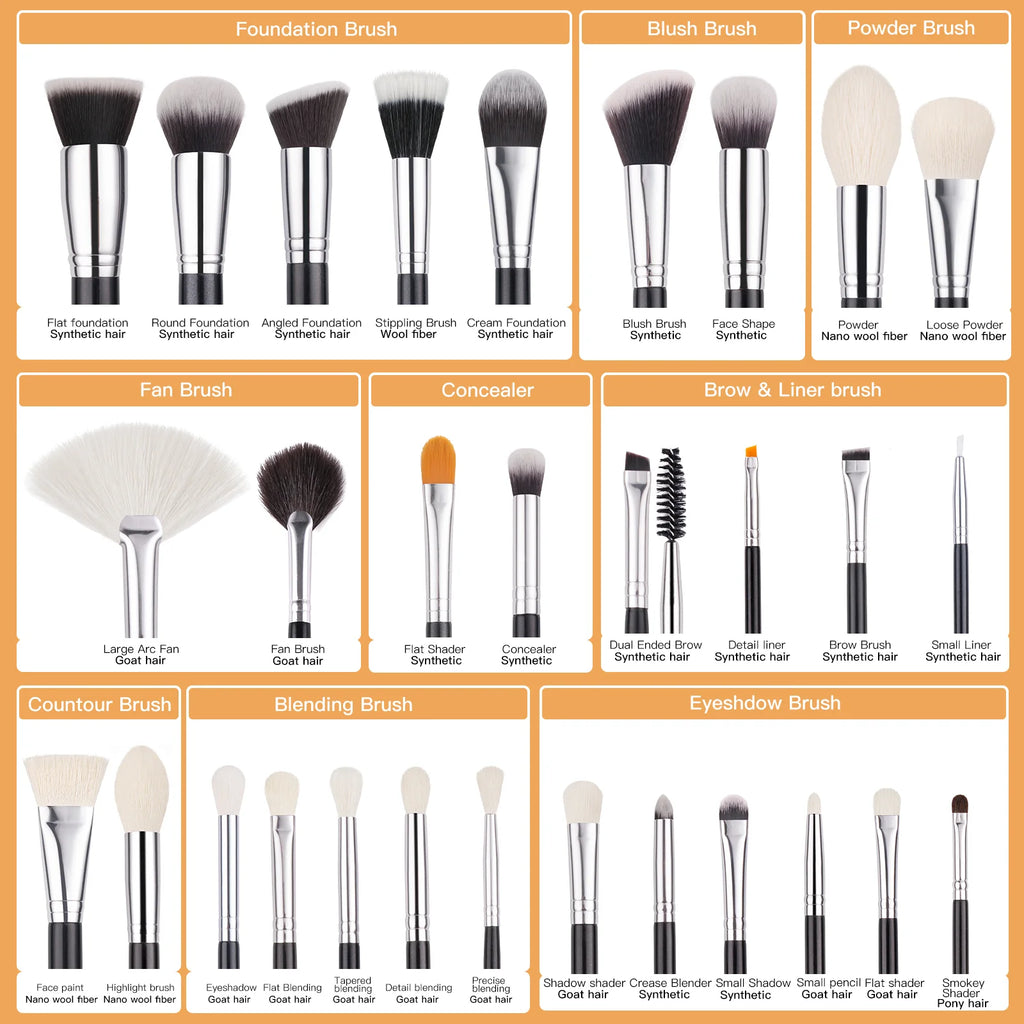 Set 30 Brochas Profesional - Beili Beauty