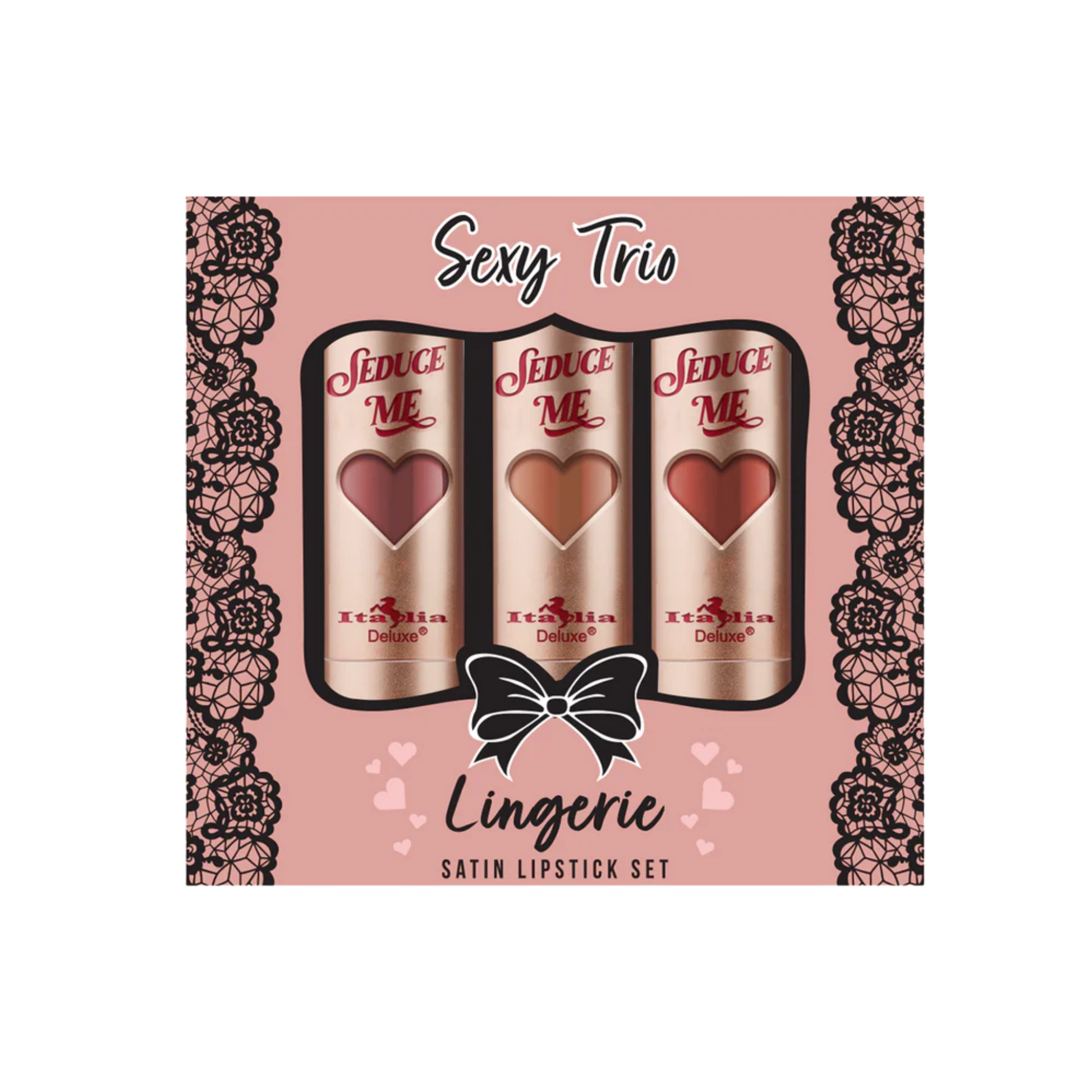 Sexy Trio Satin Lipstick Sets - Italia Deluxe