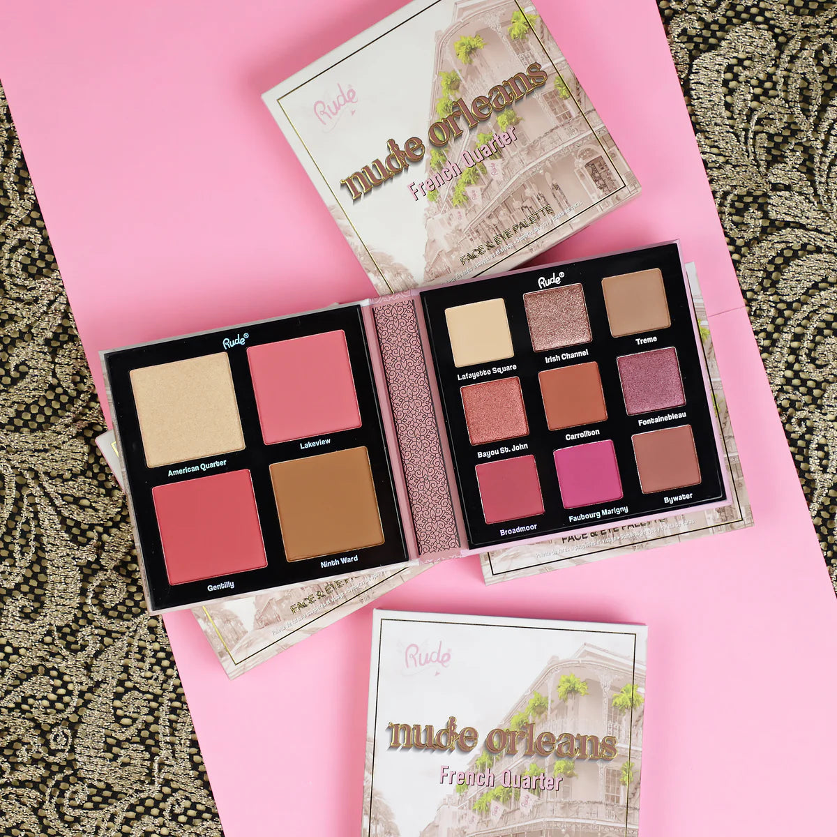 Nude Orleans Face and Eye Palette - Rude Cosmetics