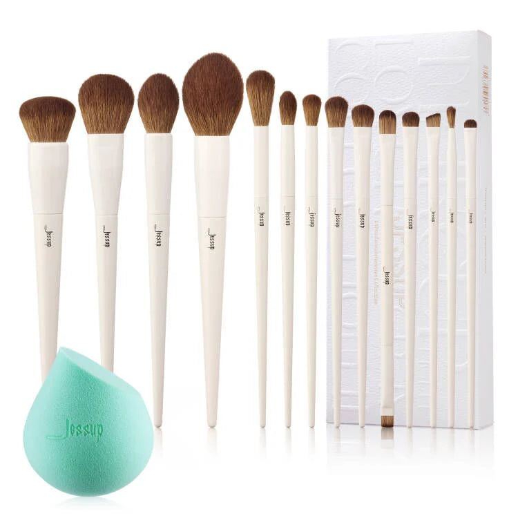 Set 14 Brochas Luxury Light Gray T329 - Jessup Beauty