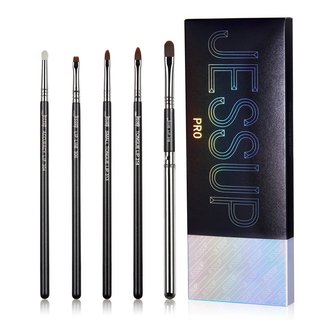 Set 5 Brochas Labios Profesional T325 - Jessup Beauty