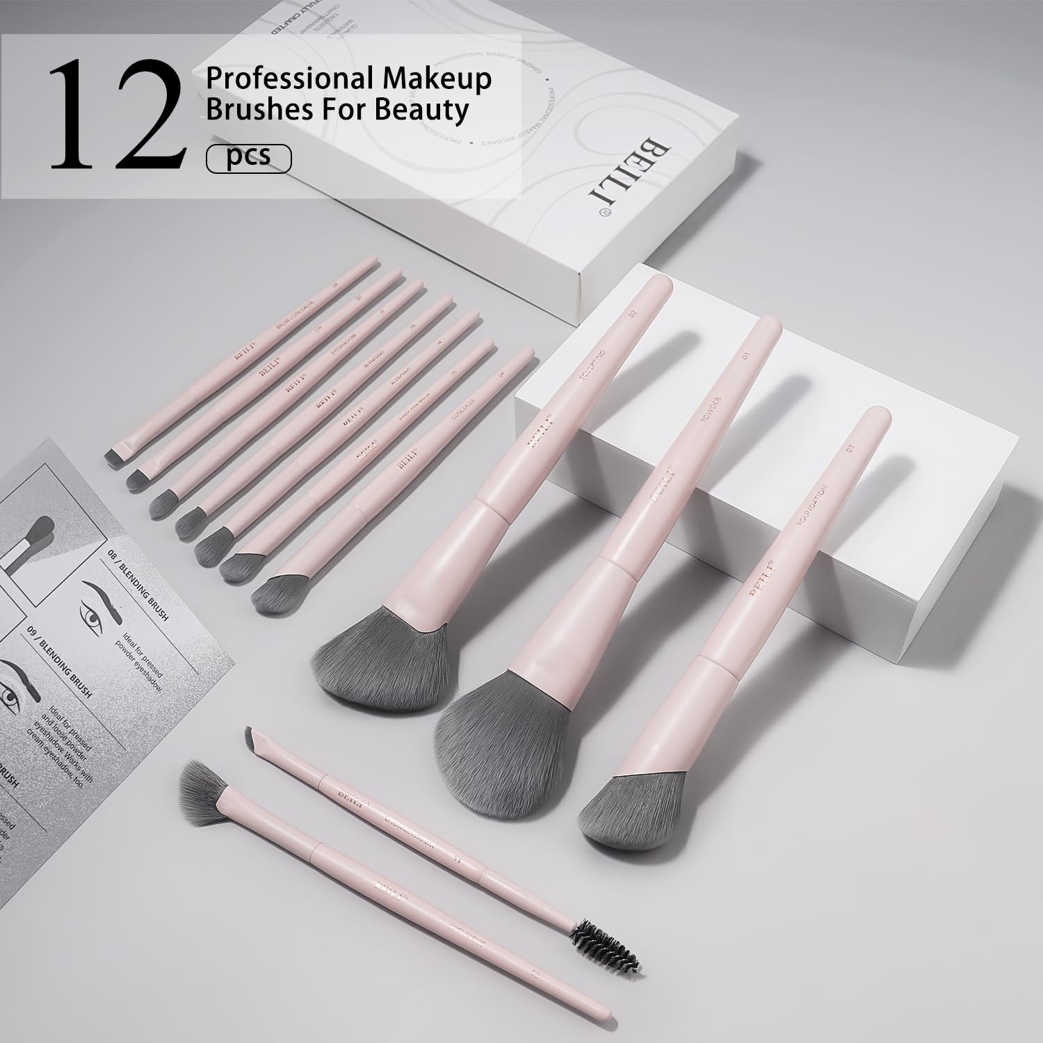 Set 12 Brochas - Beili Beauty