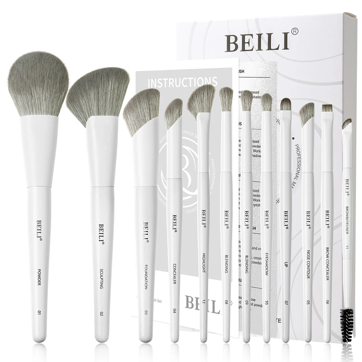 Set 12 Brochas - Beili Beauty
