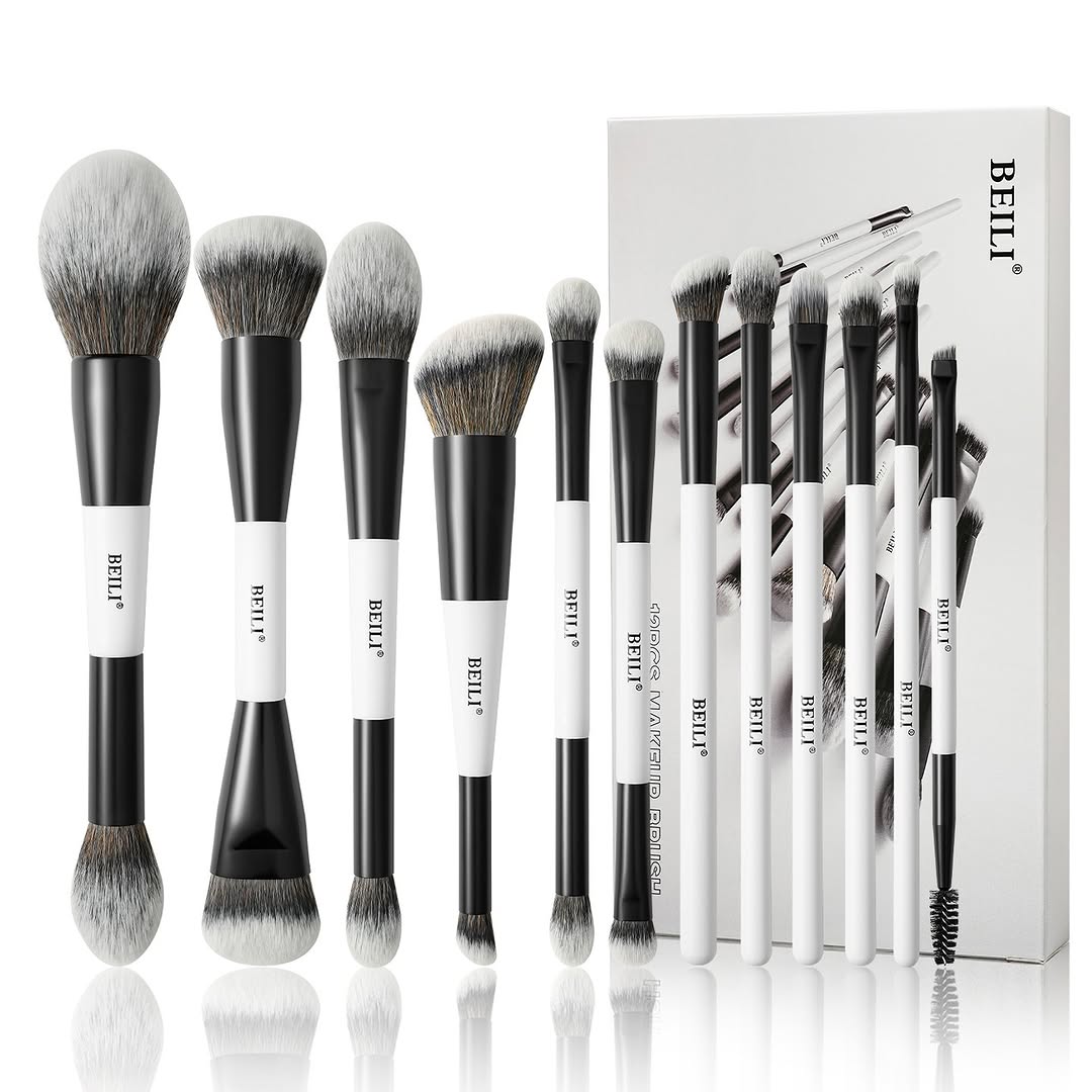 Set 19-12 Brochas Dobles - Beili Beauty