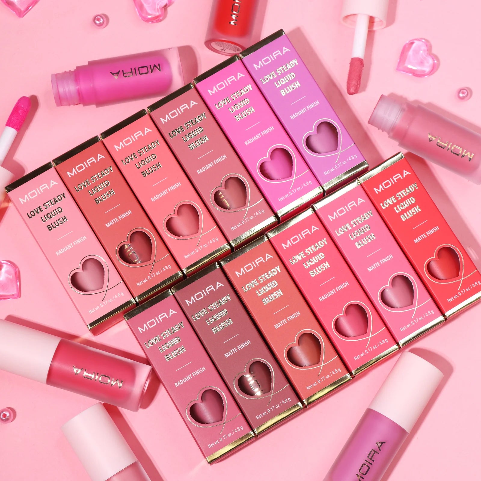 Love Steady Rubor Liquido - Moira Beauty