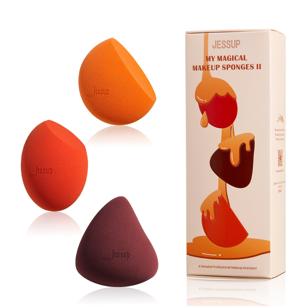 Trio de Esponjas de Maquillaje - Jessup Beauty