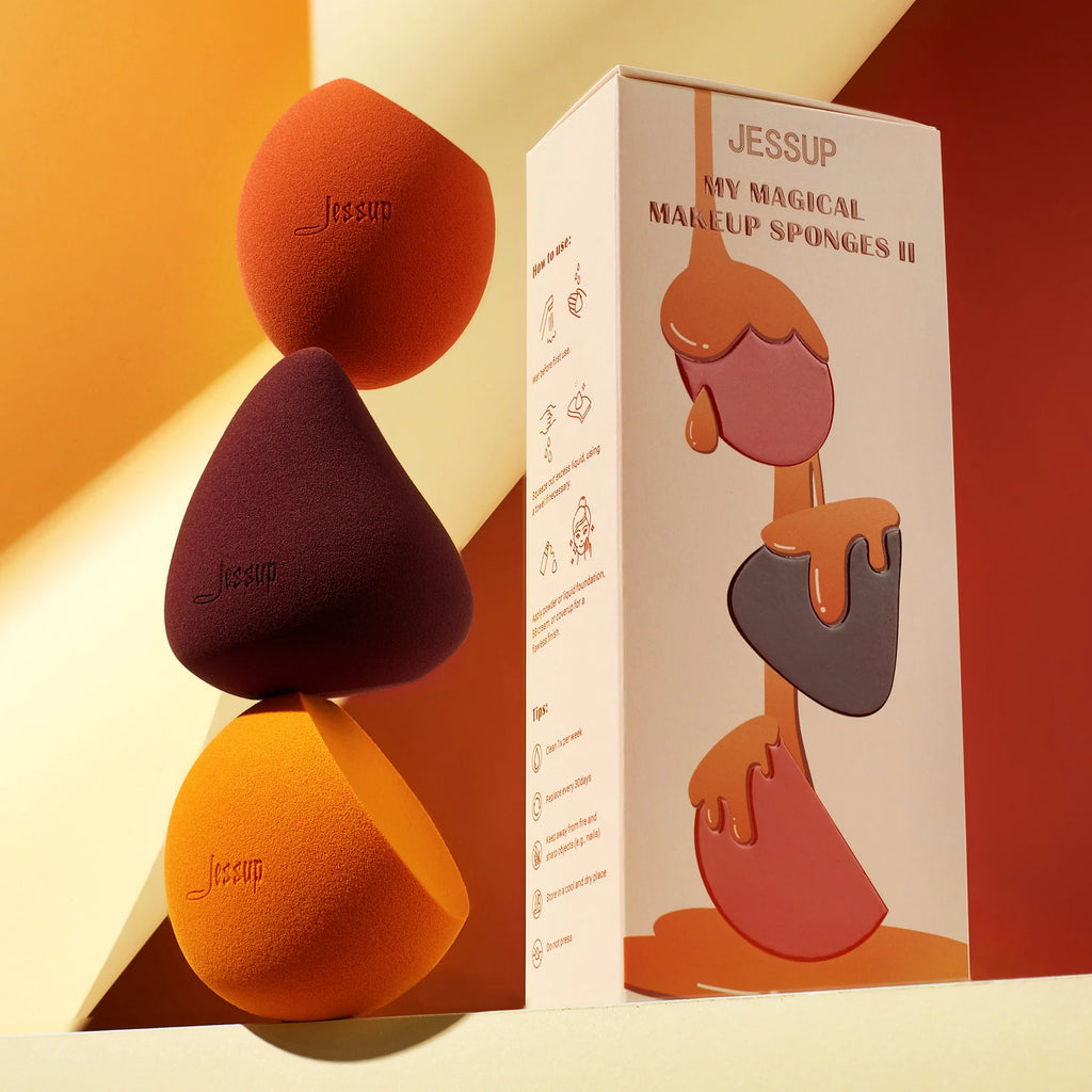 Trio de Esponjas de Maquillaje - Jessup Beauty