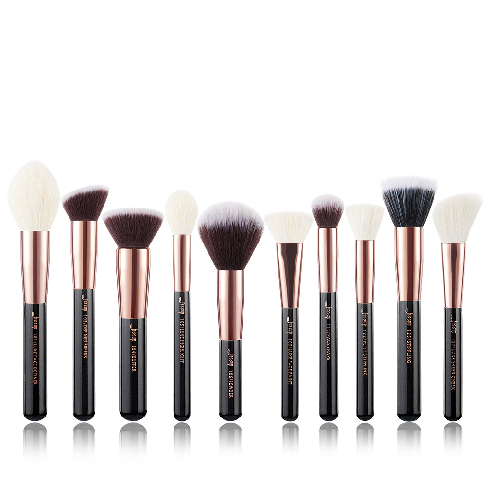 Set 10 Brochas Rostro T166 - Jessup Beauty