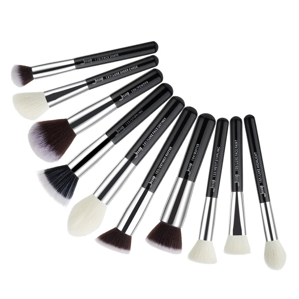 Set 10 Brochas Rostro T186 - Jessup Beauty