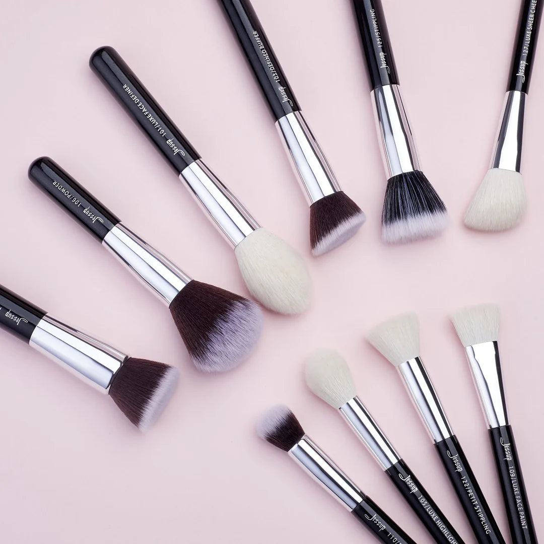 Set 10 Brochas Rostro T186 - Jessup Beauty