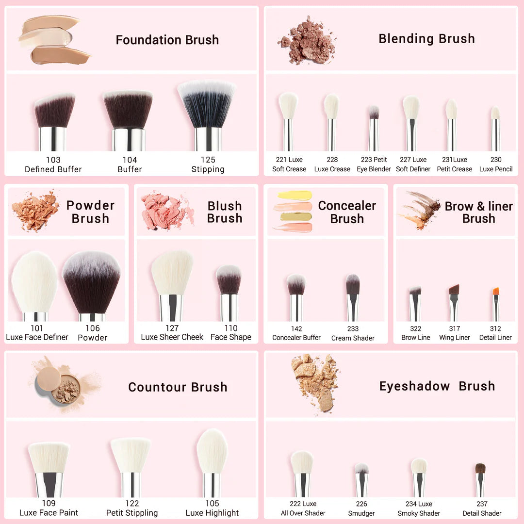 Set 25 Brochas T195 - Jessup Beauty