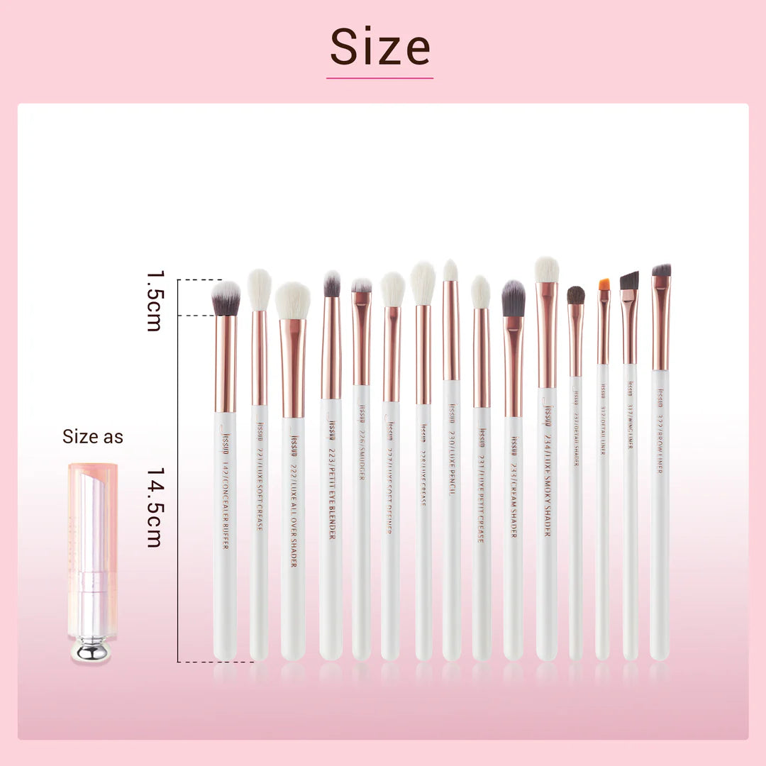 Set 15 Brochas Ojos T217 - Jessup Beauty