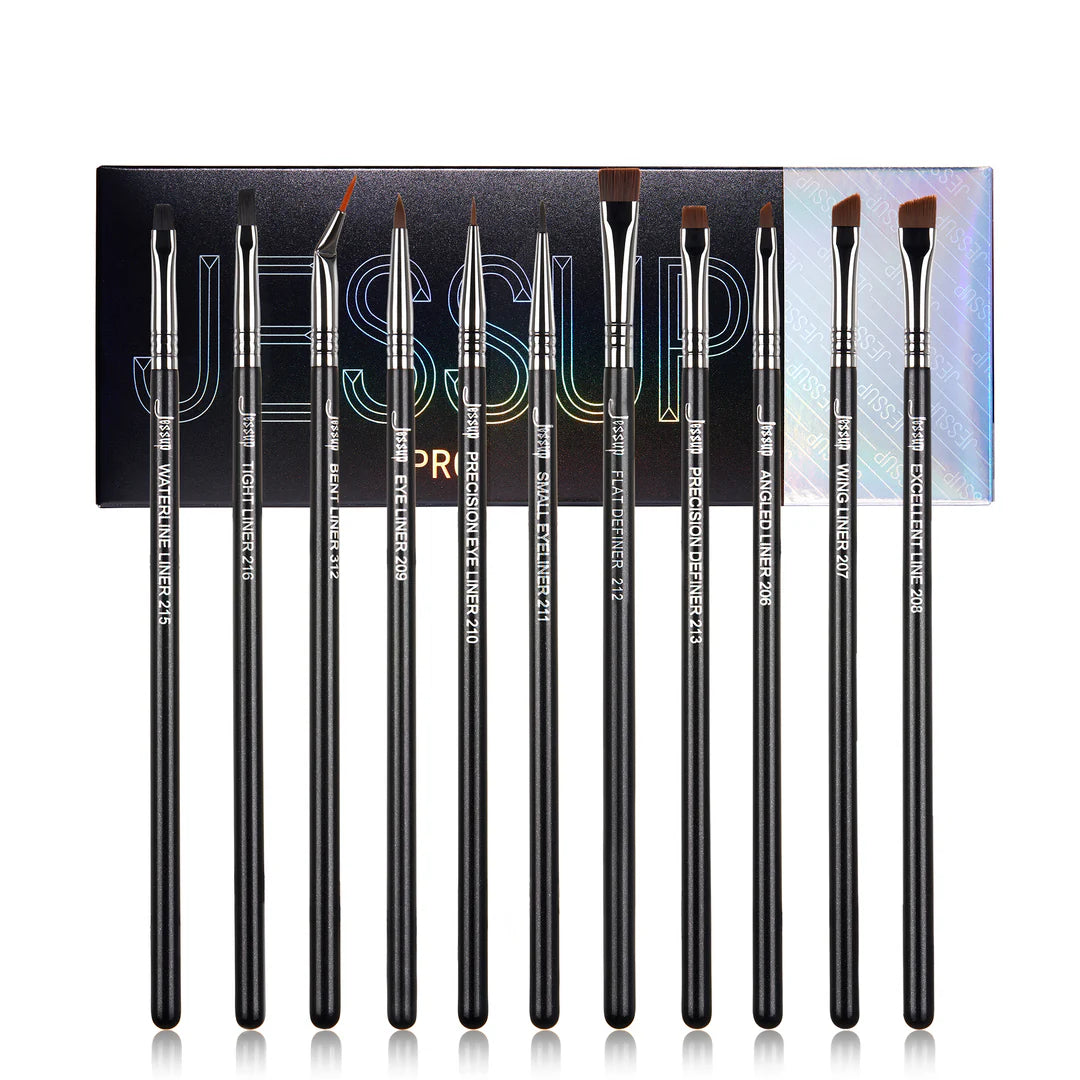 Set 11 Brochas Delineado Profesional T324 - Jessup Beauty