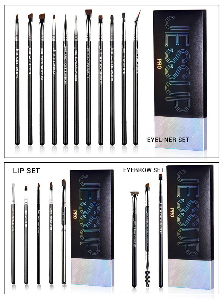 Set 3 Brochas Cejas Profesional T326 - Jessup Beauty