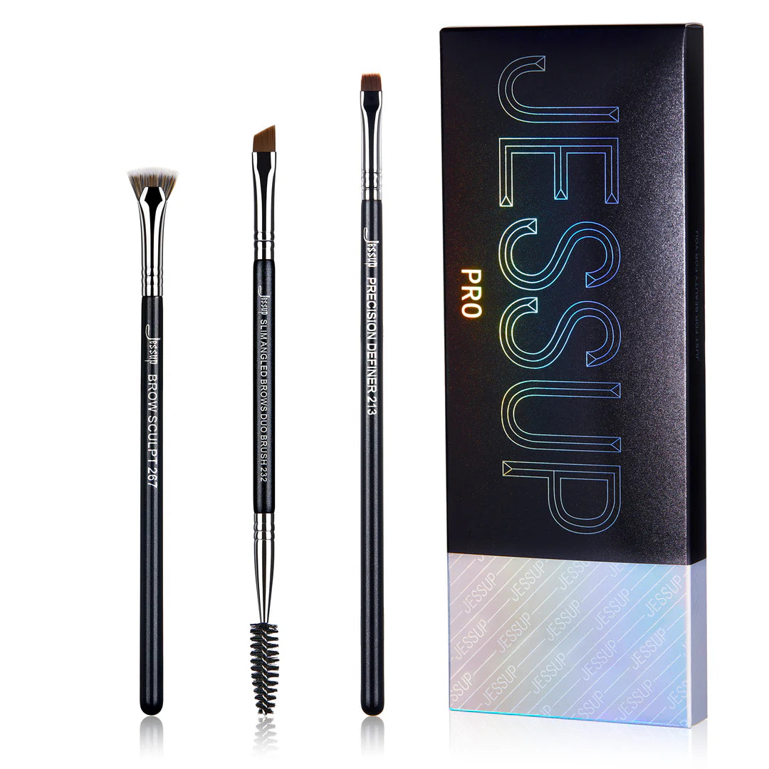 Set 3 Brochas Cejas Profesional T326 - Jessup Beauty
