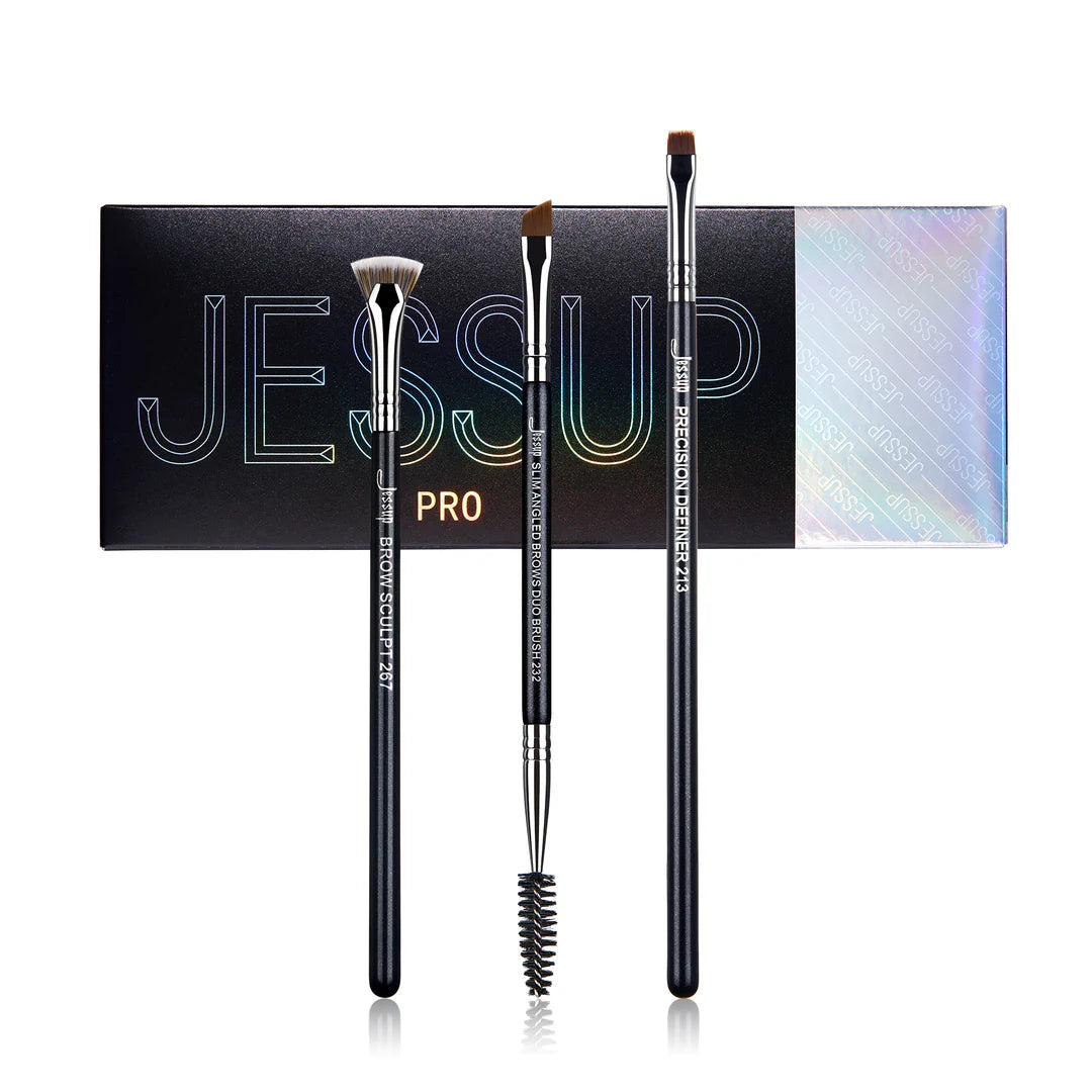 Set 3 Brochas Cejas Profesional T326 - Jessup Beauty