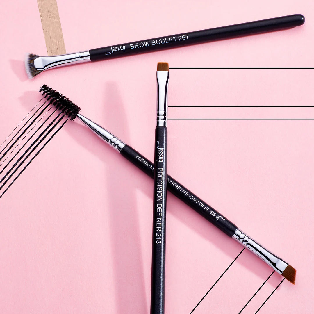 Set 3 Brochas Cejas Profesional T326 - Jessup Beauty