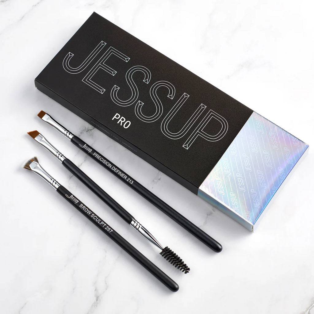 Set 3 Brochas Cejas Profesional T326 - Jessup Beauty