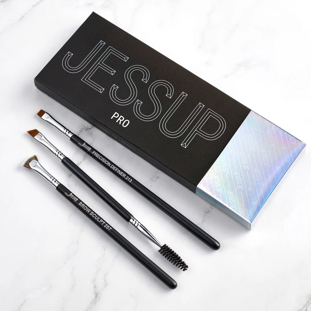 Set 3 Brochas Cejas Profesional T326 - Jessup Beauty