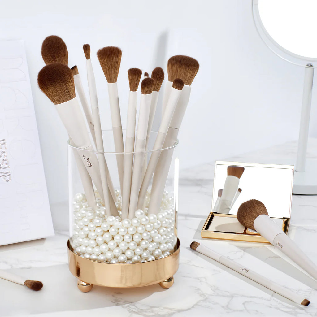 Set 14 Brochas Luxury Light Gray T329 - Jessup Beauty