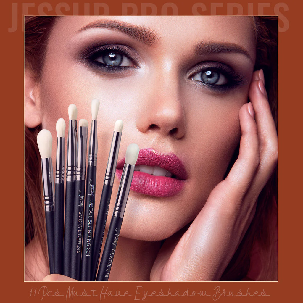 Set 11 Brochas Difuminadoras Profesional T340 - Jessup Beauty