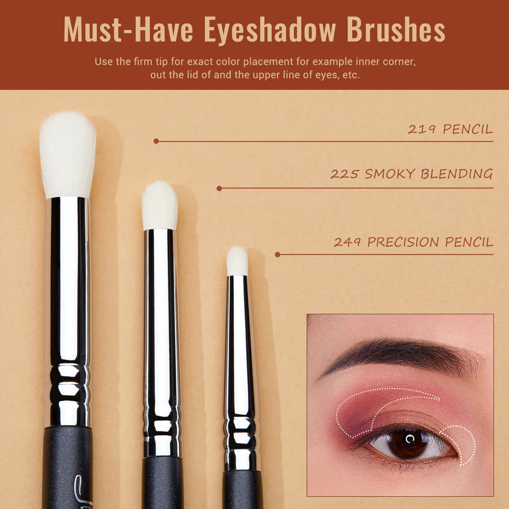 Set 11 Brochas Difuminadoras Profesional T340 - Jessup Beauty