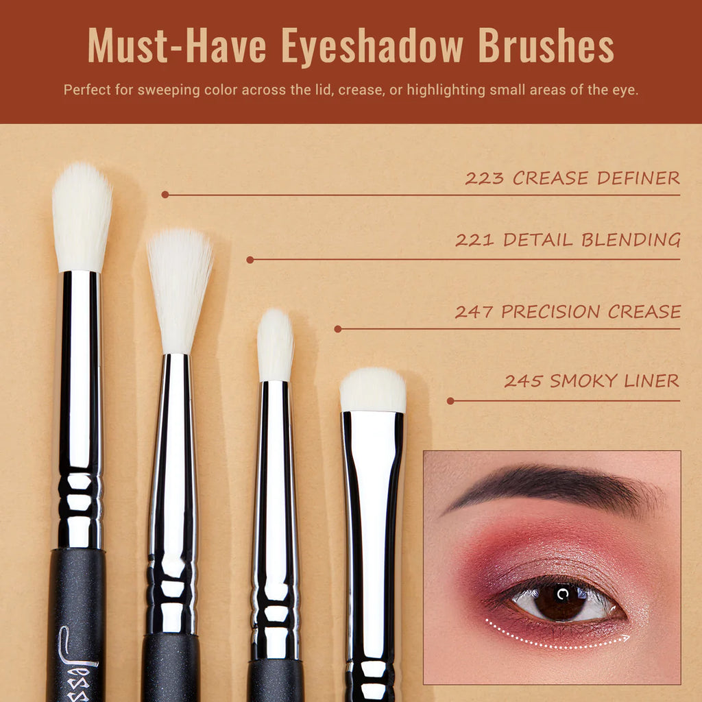 Set 11 Brochas Difuminadoras Profesional T340 - Jessup Beauty