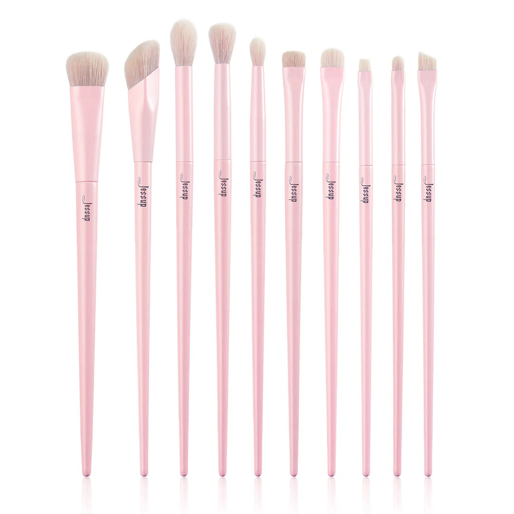 Set 14 Brochas Crystal Pink T495 - Jessup Beauty