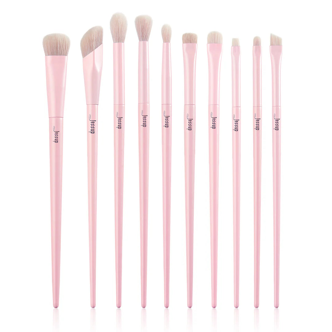 Set 14 Brochas Crystal Pink T495 - Jessup Beauty