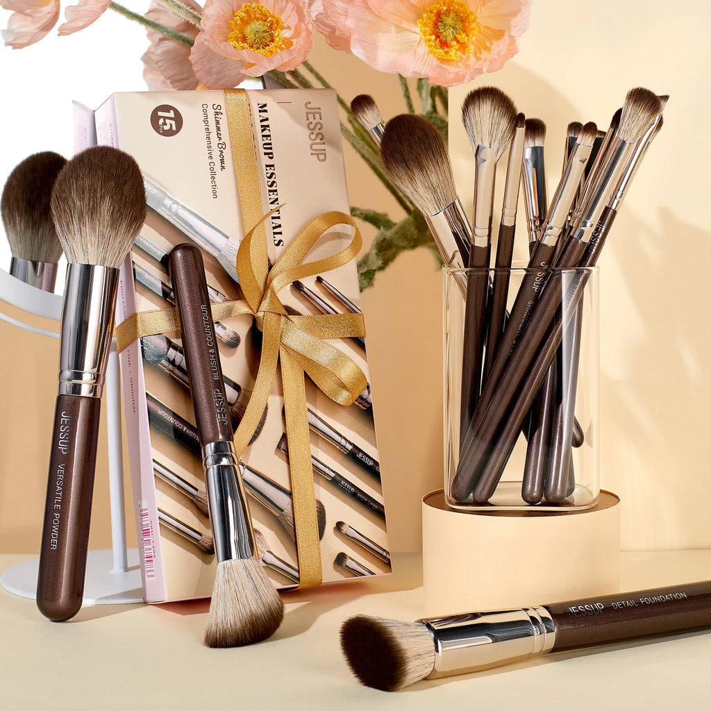 Set 15 Brochas Brown T498 - Jessup Beauty