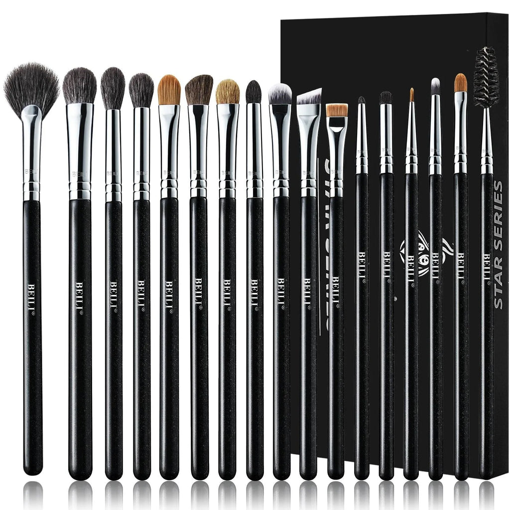 Set 17 Brochas Ojos Profesional - Beili Beauty