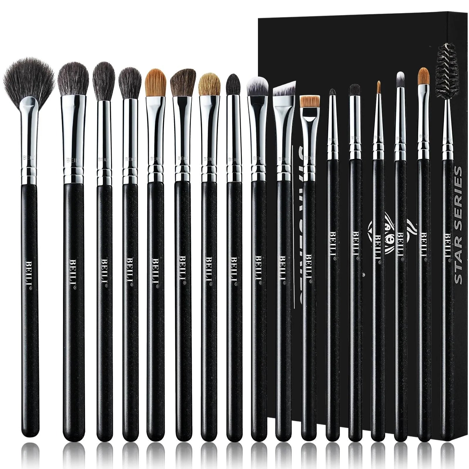Set 17 Brochas Ojos Profesional - Beili Beauty
