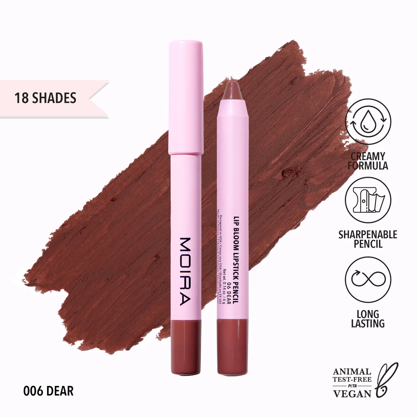 Lip Bloom Lipstick Pencil - Moira Beauty
