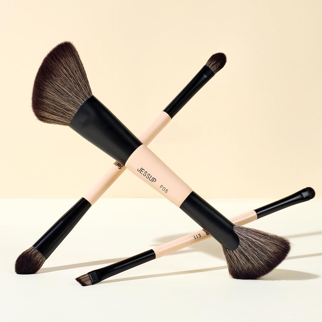 Set 6-3 Brochas Dobles Viaje Peach Dust T507 - Jessup Beauty