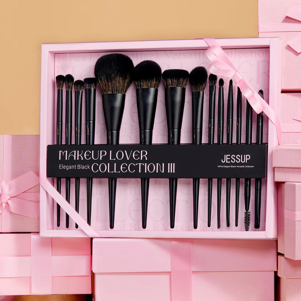Set 14 Brochas Matte Black T336 Gift Set- Jessup Beauty