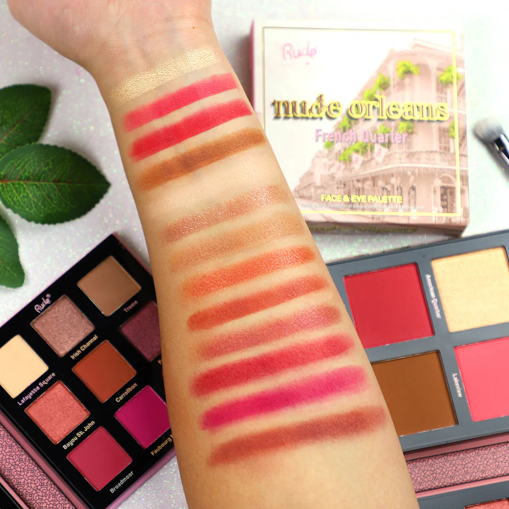 Nude Orleans Face and Eye Palette - Rude Cosmetics