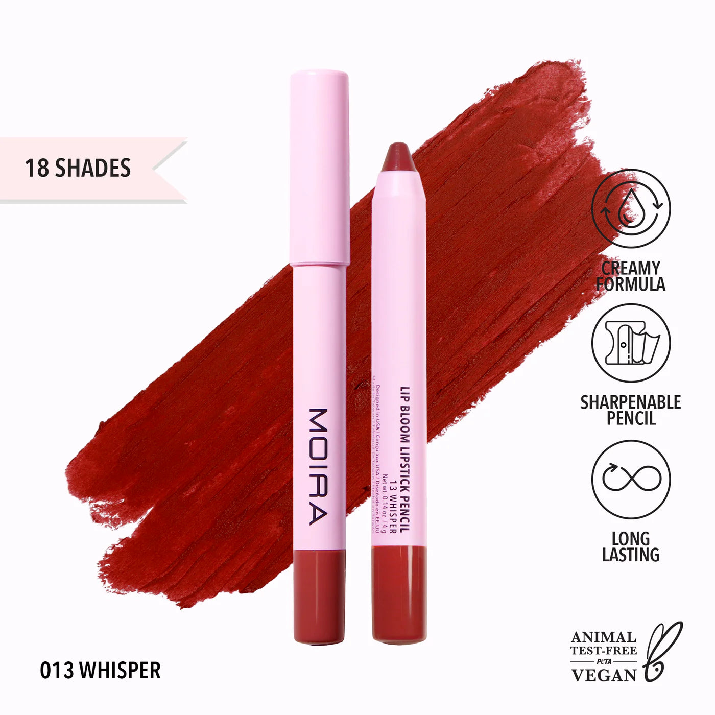 Lip Bloom Lipstick Pencil - Moira Beauty